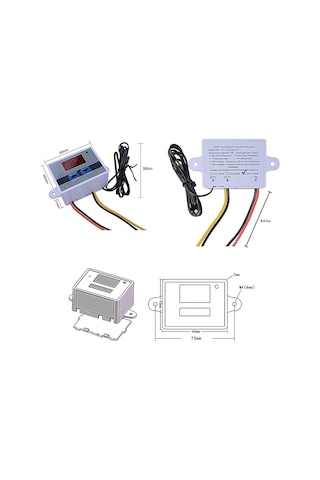 Xh-w3001 12v Dc Dijital Termostat 120w