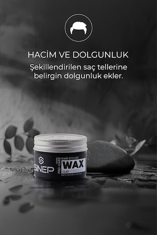 Sinep Pro-care Premium Seri Clay Kil Mat Wax 100 Ml