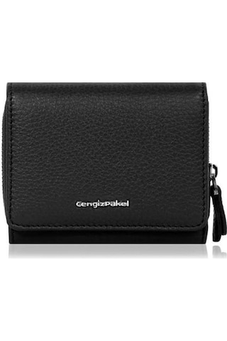 Cengiz Pakel Hakiki Deri Kadın Cüzdan-Portföy 65210-Siyah (434140349)-65210-Siyah