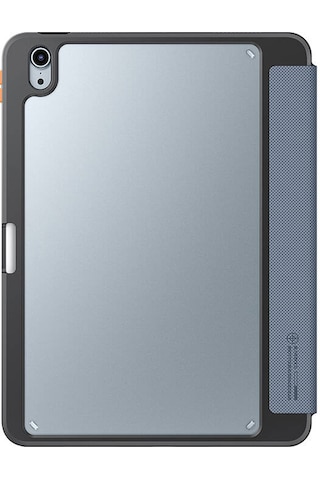 Apple Uyumlu iPad Air 11 2025 M3 Kılıf Skinarma Kabartma Baskı Tam Koruma Arkası Şeffaf Standlı Gamma Açık Mavi