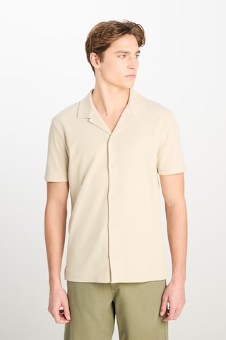 Lee Relaxed Fit Geniş Kesim Deve Tüyü Pamuklu Gömlek Camel