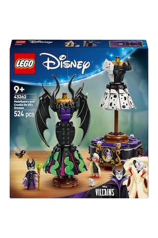 LEGO® ǀ Disney Kötüleri Malefiz'in ve Cruella De Vil'in Elbiseleri 43262 - 9 Yaş ve Üzeri Çocuklar için Yaratıcı Oyuncak Yapım Seti (524 Parça)