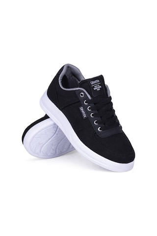 Ghattix Erkek Yazlık Günlük Keten Sneaker Ayakkabı Siyah