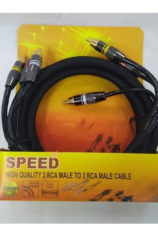 Speed 3Rca 3Rca Gold 2Mt Kablo