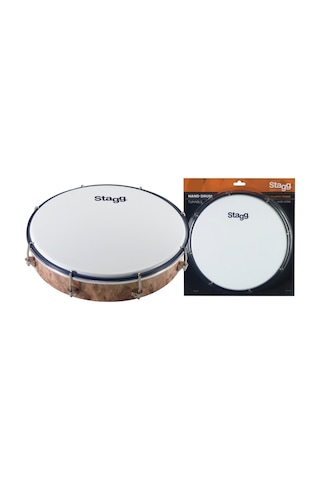 Stagg Had-010 W 10 İnç Bendir Zilsiz Tef 25cm. Derili