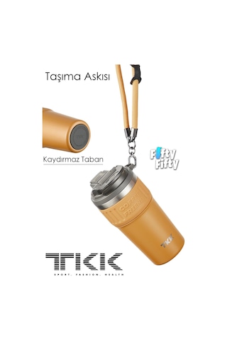 Tkk 630 Ml Özel Seri Çelik Mug Kahve Bardağı Pipetli/rahat İçim 6 Saat Sıcak/12 Saat Soğuk Termos -2023 630ml 001