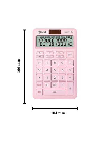 Need Nd-30p Pastel Pembe Hesap Makinesi Pembe