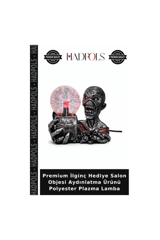 Premium İlginç Hediye Salon Objesi Aydınlatma Ürünü Polyester Plazma Lamba Çok Renkli