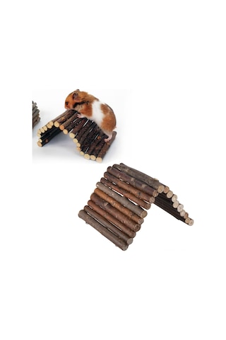 Xindoker Evcil Hayvanlar İçin Doğal Ahşap Saklanma Evi, Sürüngen Ve Kemirgenler İçin Orta Boy Dinlenme Alanı