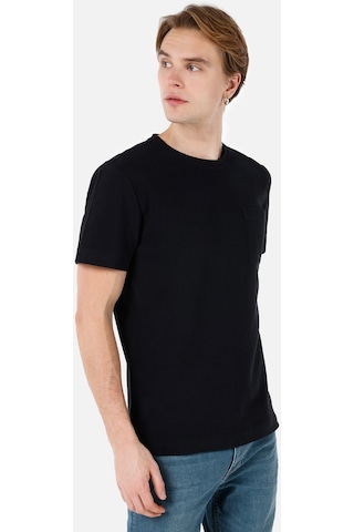 Colin's Colins Regular Fit Yuvarlak Yaka Düz Erkek Siyah Kısa Kol Tişört Cl1067785 Q1.v1 Blk Siyah