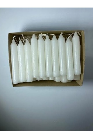 10 Cm Uzunluğunda 40 Adet Bakkal Mumu, Doğal Ve Kullanışlı 10c