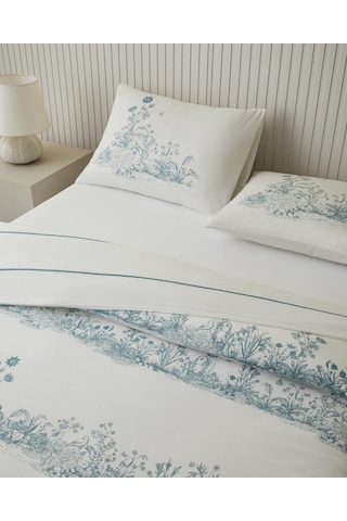 English Home Jouyline Pamuk Çift Kişilik Nevresim Takımı 200x220 Cm Yeşil