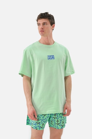John Frank Anchor Desenli Hızlı Kuruyan Mayo Short Erkek Mayo Short Jfsssw35 Mint