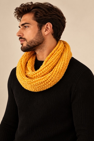 Boldy Örme Boyunluk Triko Atkı Hardal Unisex (528290235)