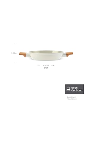 Karaca x Refika Swiss Crystal Almond Cream 20 Cm Sahan Ind