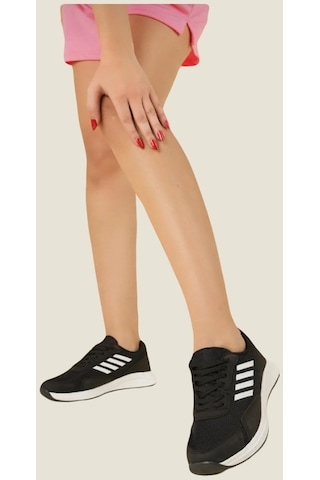 Trendbu Çizgili Kadın Sneaker 001