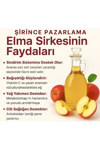 Elma Sirkesi Doğal Katkısız