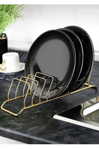 Magic Objects Tezgah Üstü Tabaklık Bulaşıklık, 9 Bölmeli Gold Bulaşıklık Düzenleyici Gold