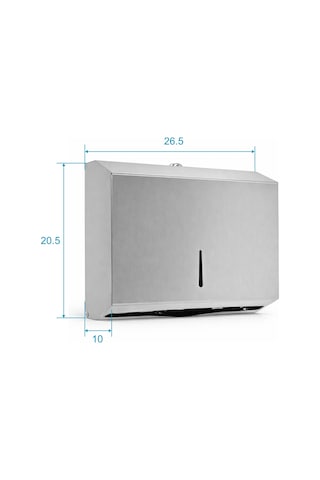 Aqua Bagno Basic Z Katlama Kağıt Verici 200 Lük Paslanmaz Çelik Mat Krom Dispanser