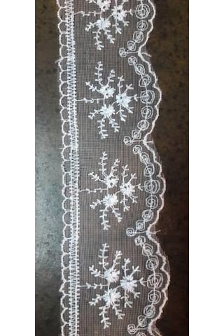 Hugoy Lüks Güpürlü Bebek Beşik Cibinlik + Demir Beyaz