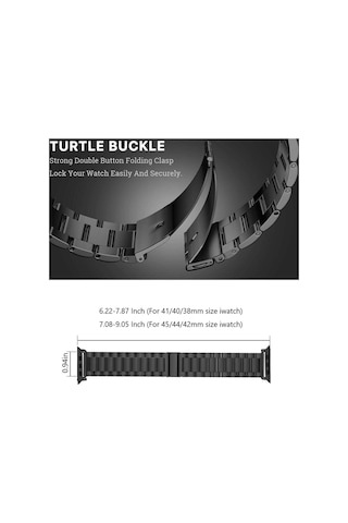 Apple Uyumlu Watch Seri 2 3 4 5 6 7 8 Se Ultra Uyumlu 38 40 41mm Paslanmaz Çelik Akıllı Saat Kordonu