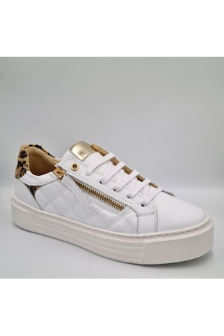Mammamia D25ka-7305 Beyaz Hakiki Deri Kadın Deri Sneaker Beyaz