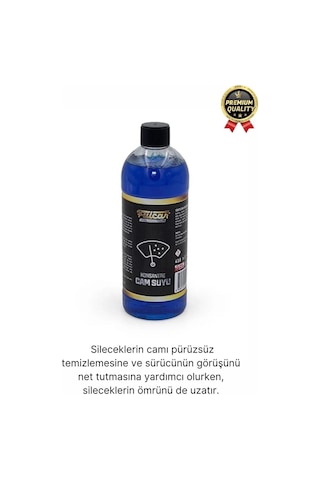 Kolay Kullanım Uzun Parlaklık Net Görünüm İz Bırakmaz Araba Oto Konsantre Silecek Cam Suyu 410 Ml