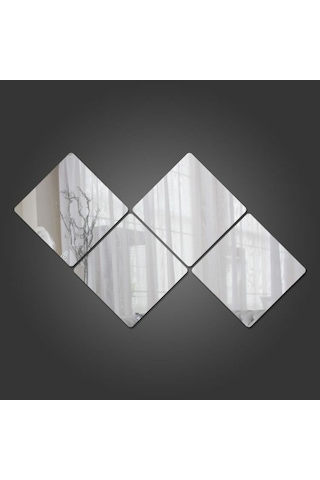 20X20 DEKORATİF CAM AYNA 4 LÜ SET