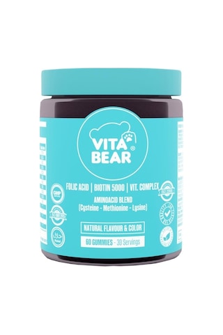 Vita Bear Sleepy Bear 60 Kapsül + Strong Hair Gummy Vitamin 60 Kapsül