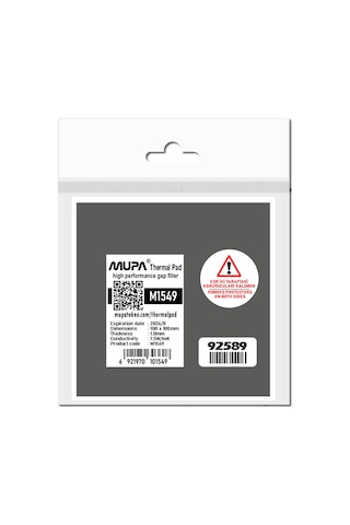Mupa Termal Ped / Thermal Pad 1.0Mm 1.5W/Mk 10X10Cm M1549