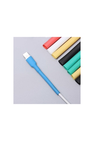 Iphone Uyumlu Şarj Kablosu Koruyucu Makaron 12 Adet 6 Cm