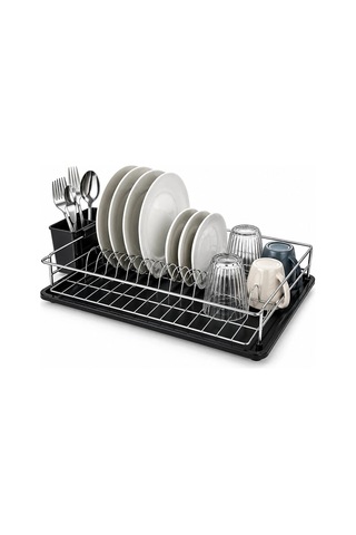 Krom Tek Katlı Tabaklık - Bulaşıklık 5468 Çok Renkli