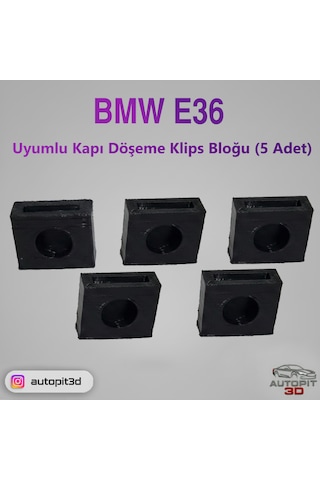 Autopit 3d Bmw E36 Uyumlu Kapı Döşeme Klips Bloğu Kapı Döşeme Klips