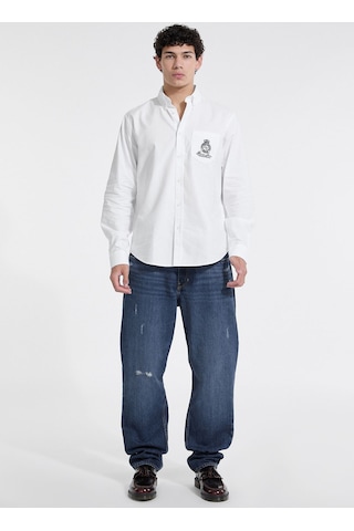 Guess Erkek Gömlek-m5yh64whfk1 Beyaz