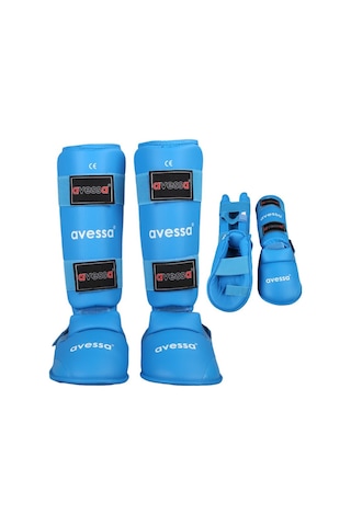 Özel Üretim Krkor-100 Blue-m Karate Kaval Koruyucu M Beden Mavi Dövüş Sporcu Koruma