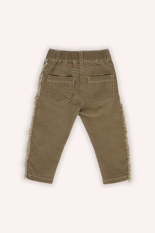 Kız Bebek Beli Lastikli Camel Kot Pantolon 10367723