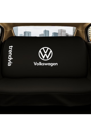 Volkswagen Uyumlu Ön Arka Koltuk Kılıfı Penye Servis Tipi Oto Koltuk Koruma Seti Siyah