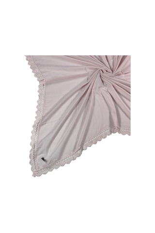 Enba Pamuklu İğne Oyalı Namaz Ve Mevlüt Örtüsü 110x110 Cm Pudra