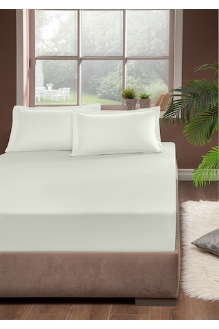 Pierre Cardin Pamuk Saten Lastikli Çarşaf 120x200 Krem