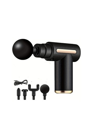 Güçlü Profesyonel Etki Spor Salonu Spor Kas Derin Doku Fasya Tabancası Boyun Sırt Kas Derin Titreşim Cep Masaj Tabancası Ofis Hediyesi İçin Uygun Siyah Çok Renkli