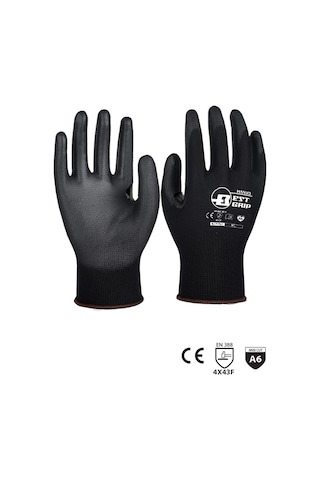 İş Eldiveni Hanvo Kesilmeye Dirençli Nitril Kaplama Eldiven