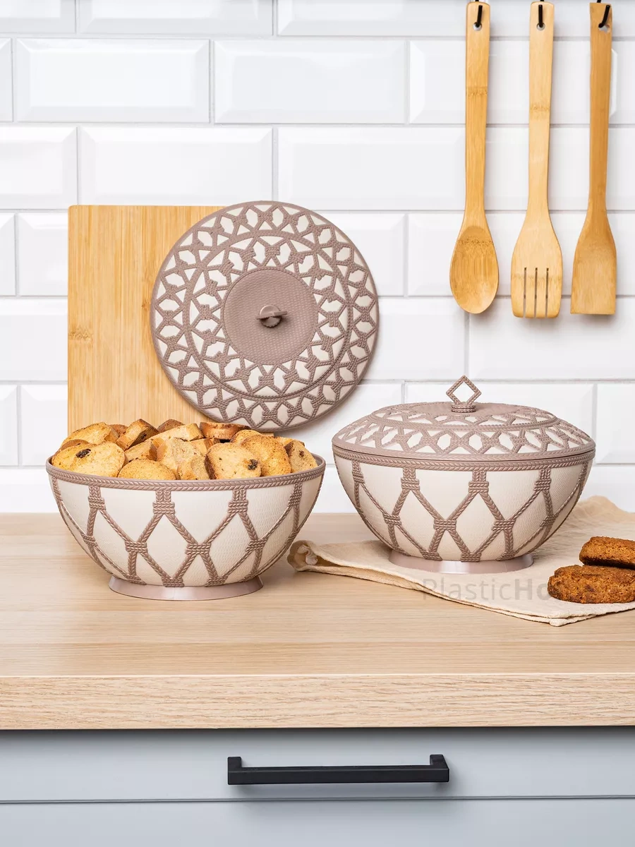 Al'ternativa Farebixli, Şekerlik, Ekmeklik Ve Kapaklı 2 Adet 217087190 Açık Bej