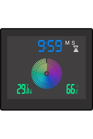 Jms Banyo Dijital Saat Su Geçirmez Sıcaklık Ve Nem Ölçer Termometre Higrometre Lcd Ekran