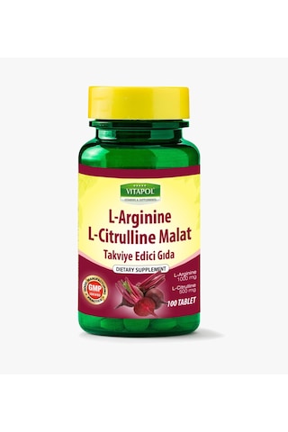 Vitapol L-Arginine L-Citrulline Malat 100 Tablet