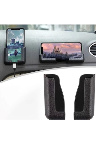 Yapışkanlı Telefon Tablet Standı Telefon Tutucu Siyah