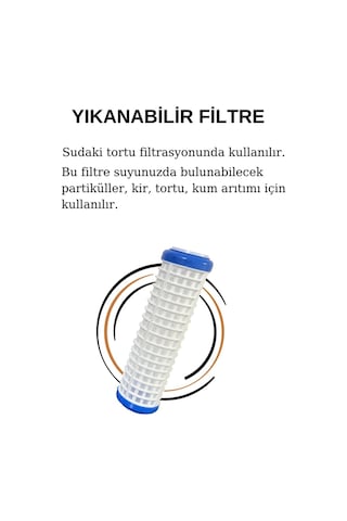 10 inç Yıkanabilir Filtre Daire Girişi Su Arıtma Cihazı 5 Adet