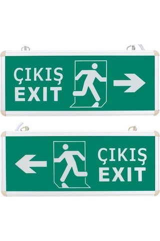 Ct-9170 3 Watt Acil Çıkış Exıt Levhası Sola Ledli Şarjlı
