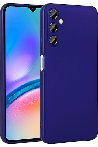 Galaxy Uyumlu A17 Kılıf Zore Premier Silikon Kapak - Saks Mavi Saks Mavi