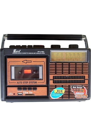 Tepe Fp-319U Nostaljik Bt+Usb+Sd+Fm Kaset Çalar Radyo