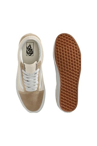 Tommy Hilfiger Old Skool Uniseks Krem Spor Ayakkabı - Vn000d7z